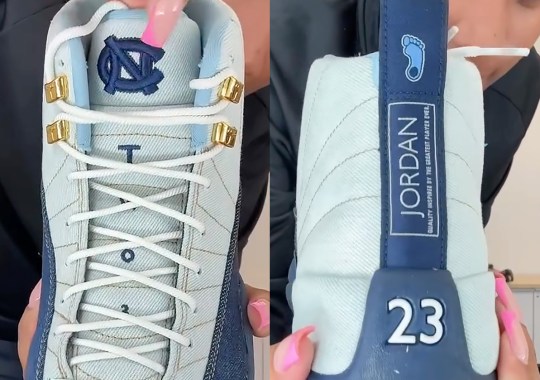 The UNC Tar Heels Get A Denim Air Jordan 12 PE