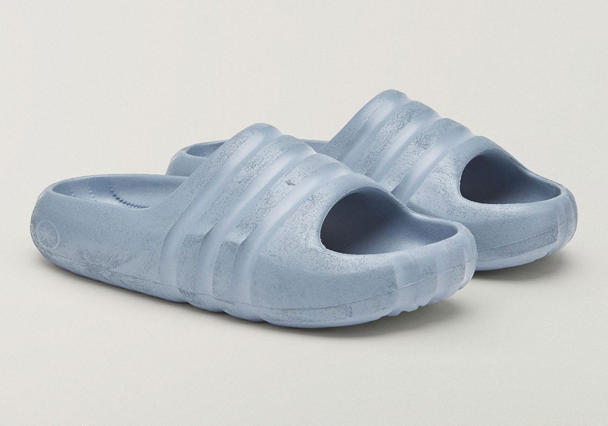 Bad Bunny Adidas Badbo Stone Slides Blue Lb7194 5