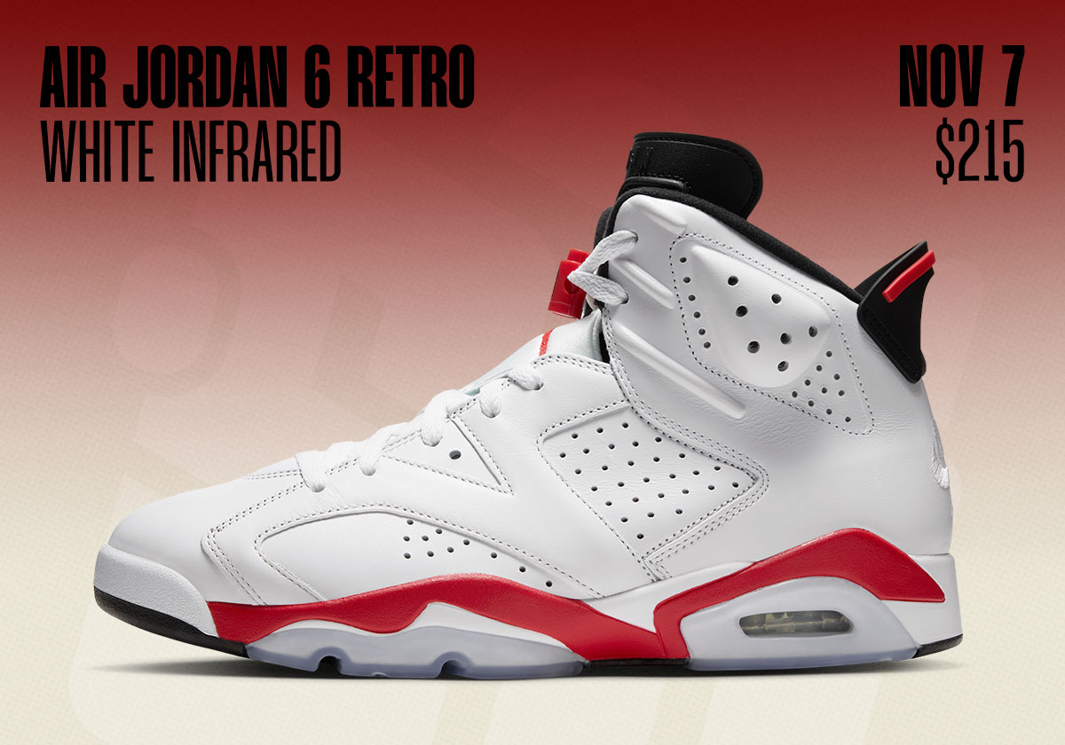 Jordan Release Dates November 2026 Air Jordan 6 Infrared
