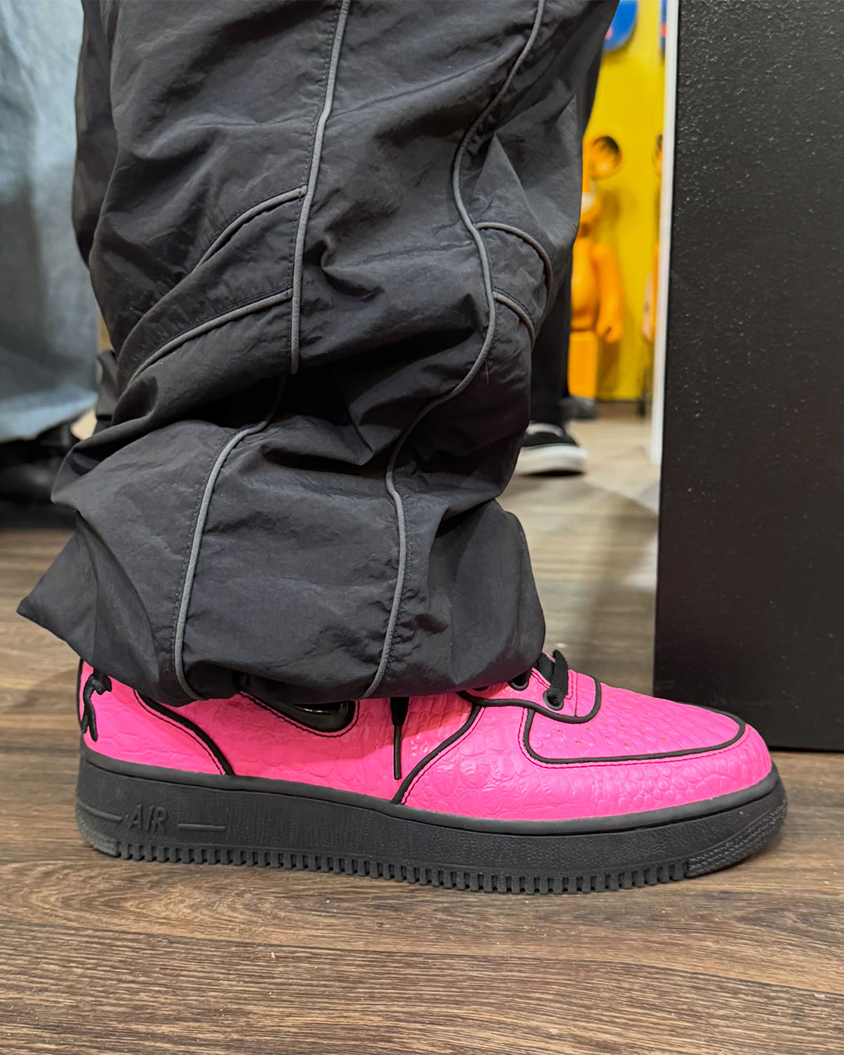 Lil Yachty Nike Air Force 1 Mid Pink Black 2