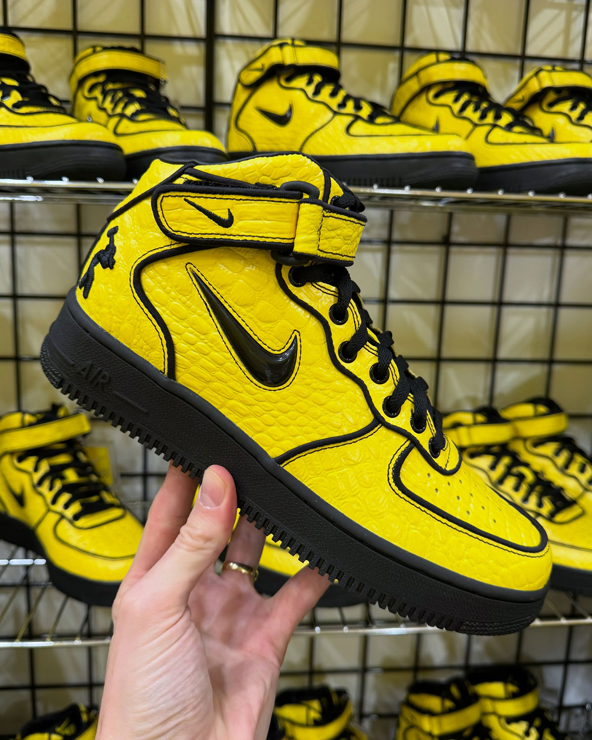 Lil Yachty Nike Air Force 1 Mid Yellow Black 10