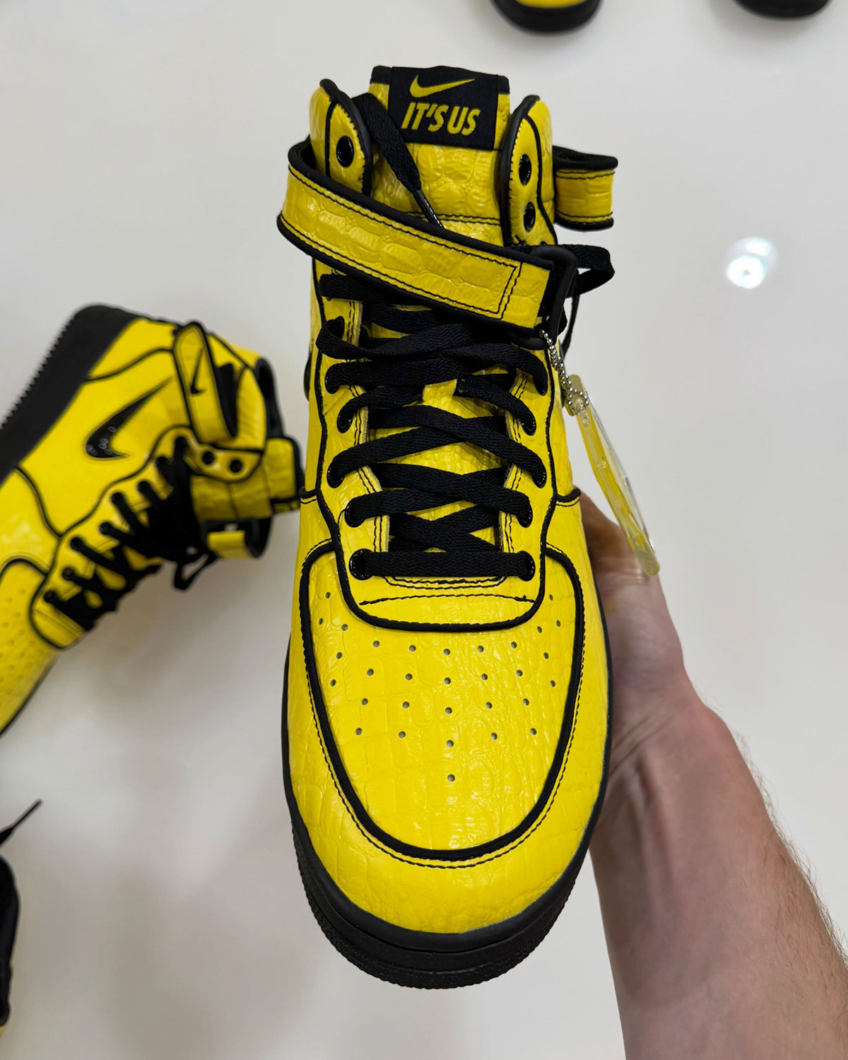 Lil Yachty Nike Air Force 1 Mid Yellow Black 11