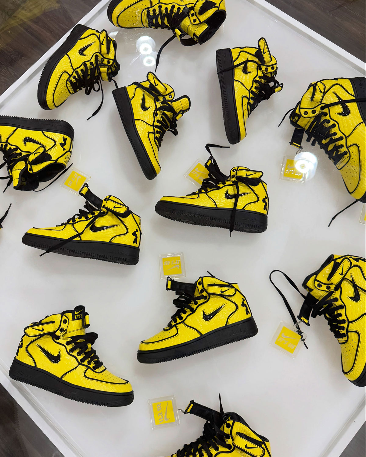 Lil Yachty Nike Air Force 1 Mid Yellow Black 4