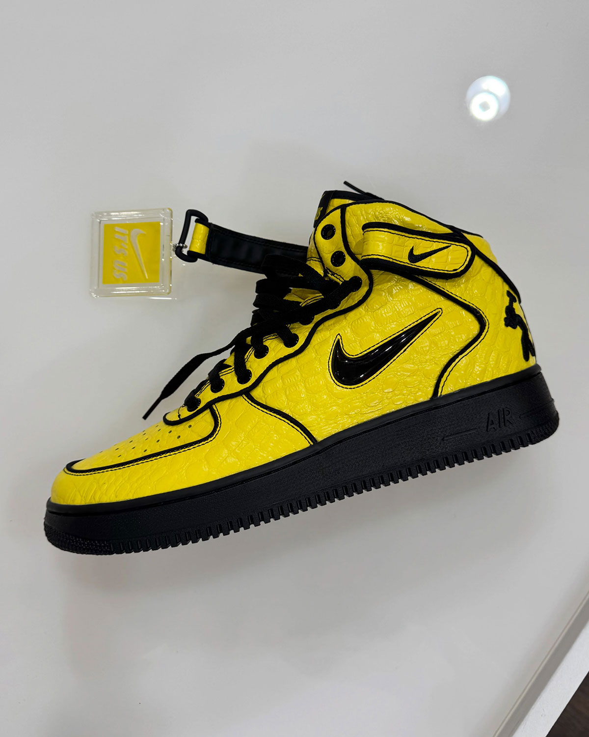 Lil Yachty Nike Air Force 1 Mid Yellow Black 5