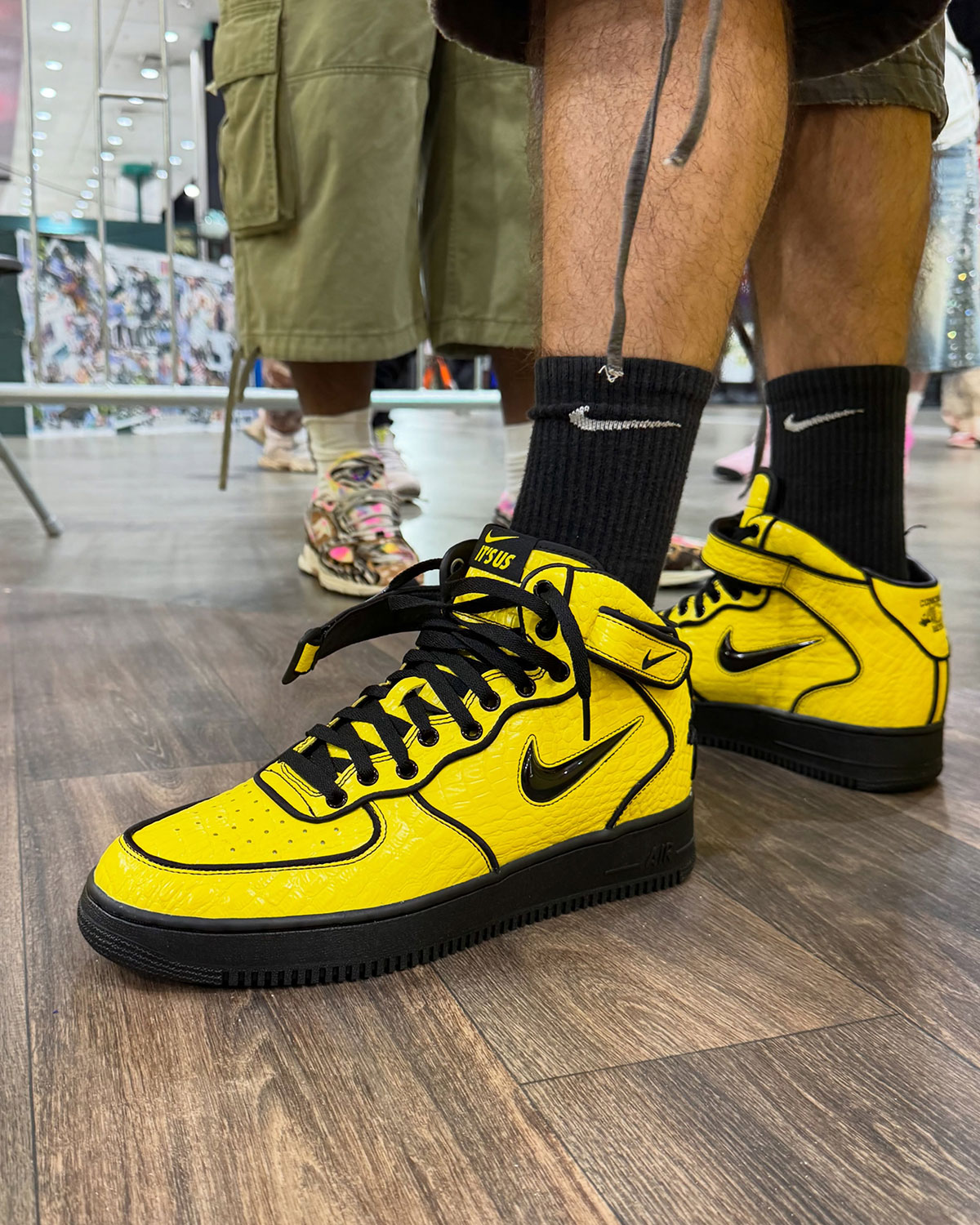 Lil Yachty Nike Air Force 1 Mid Yellow Black 7