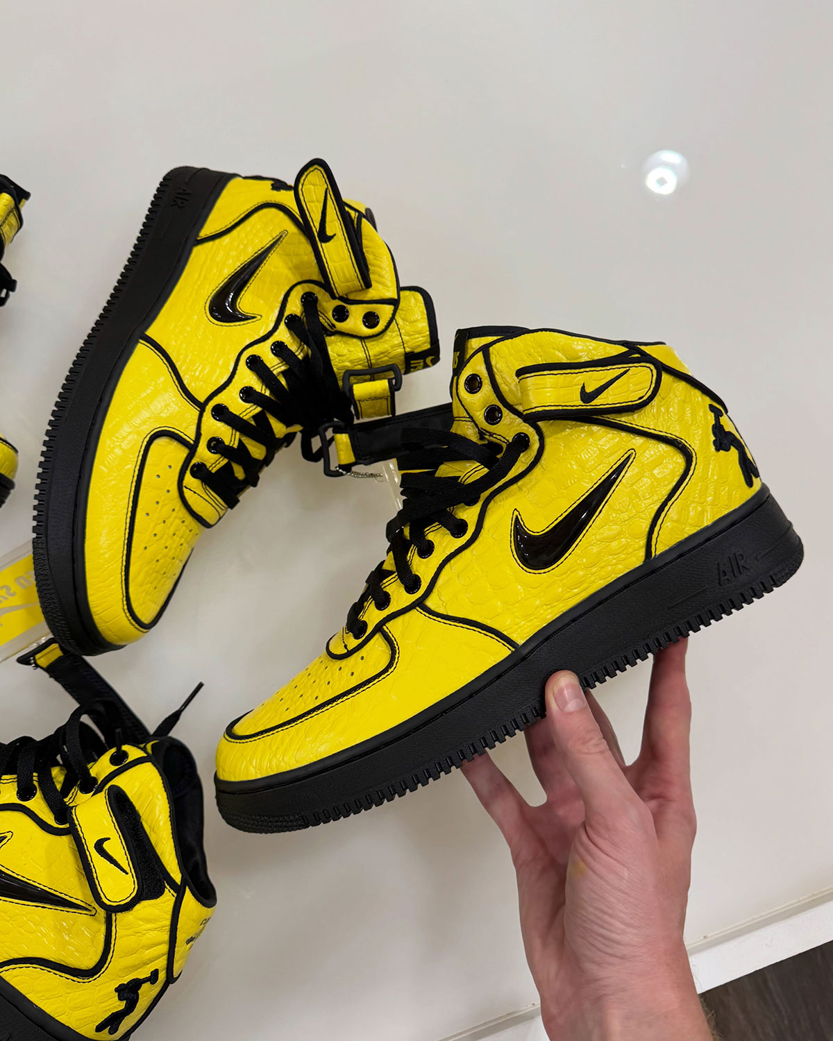 Lil Yachty Nike Air Force 1 Mid Yellow Black 9