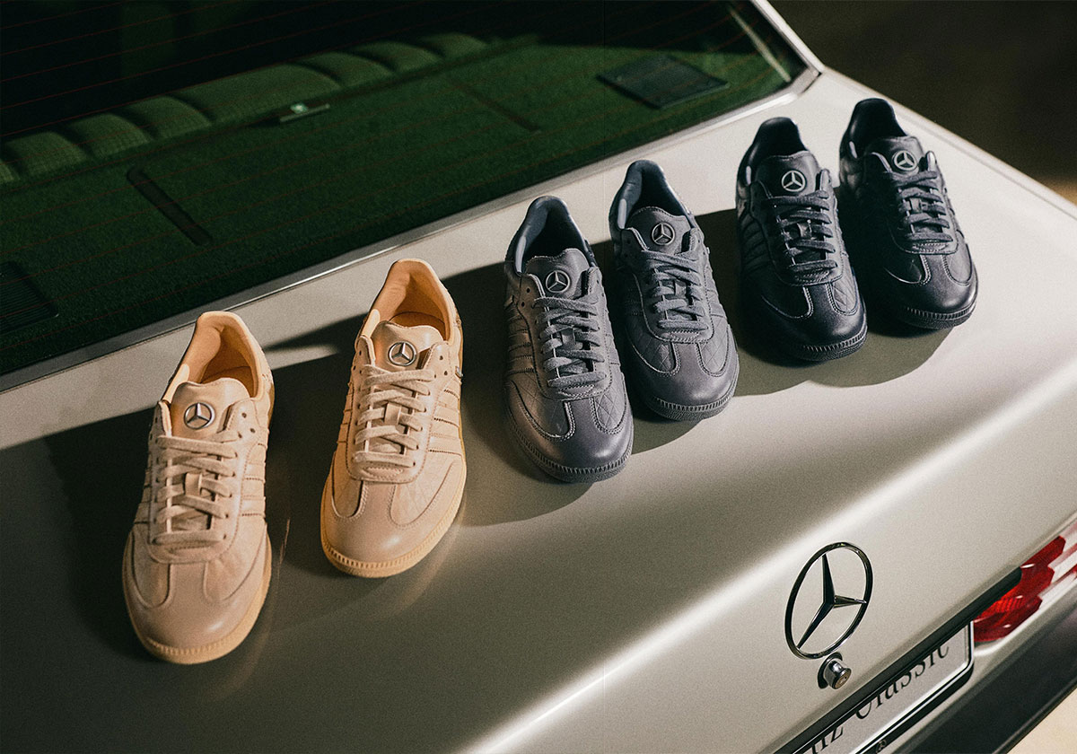 Mercedes-Benz Goes Full Luxury With Monochrome adidas Sambas