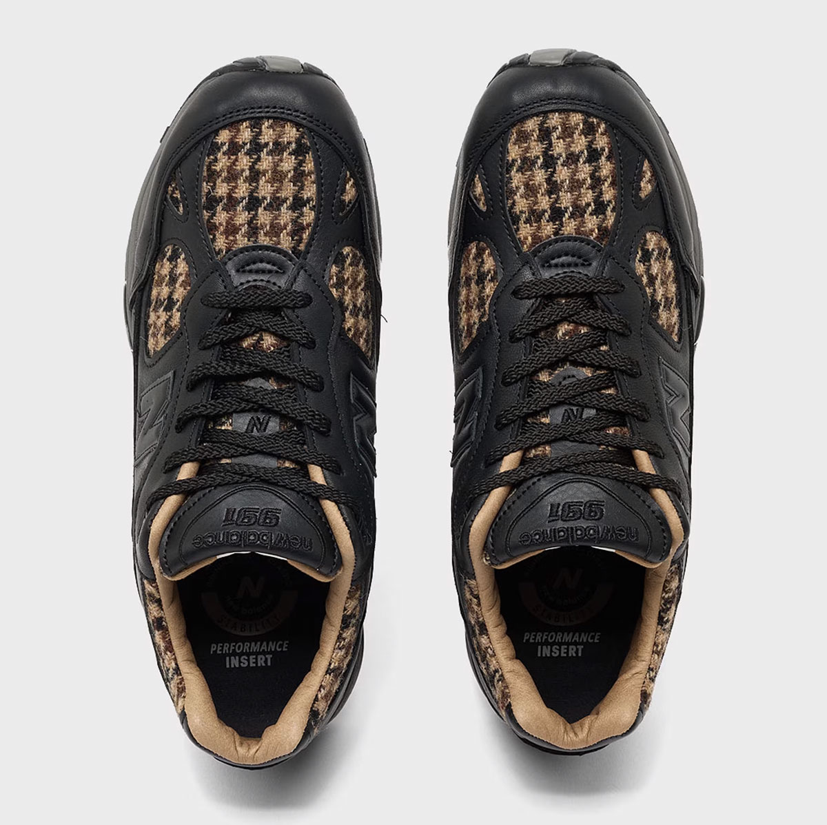 New Balance 991 Made In England Black Houndstooth 3