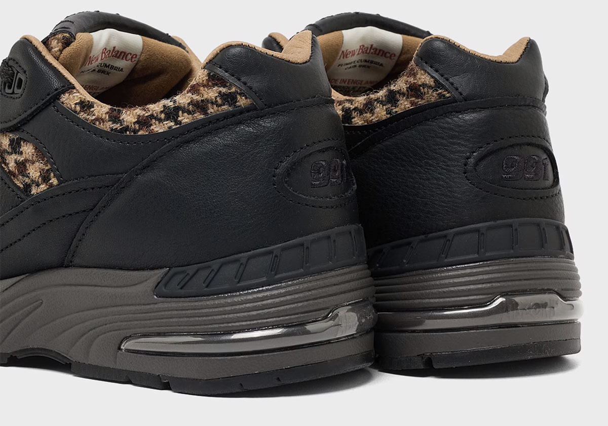 New Balance 991 Made In England Black Houndstooth 4