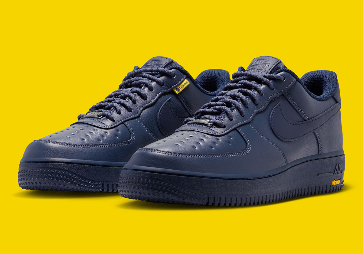 Nike Air Force 1 Low Gore Tex Vibram Thunder Blue Speed Yellow Obsidian Hv5953 400 7