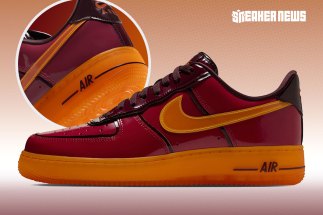 The Nike Air Force 1 Low Gives Off “Iron Man” Vibes In All Patent Leather