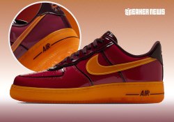 The Nike Air Force 1 Low Gives Off “Iron Man” Vibes In All Patent Leather