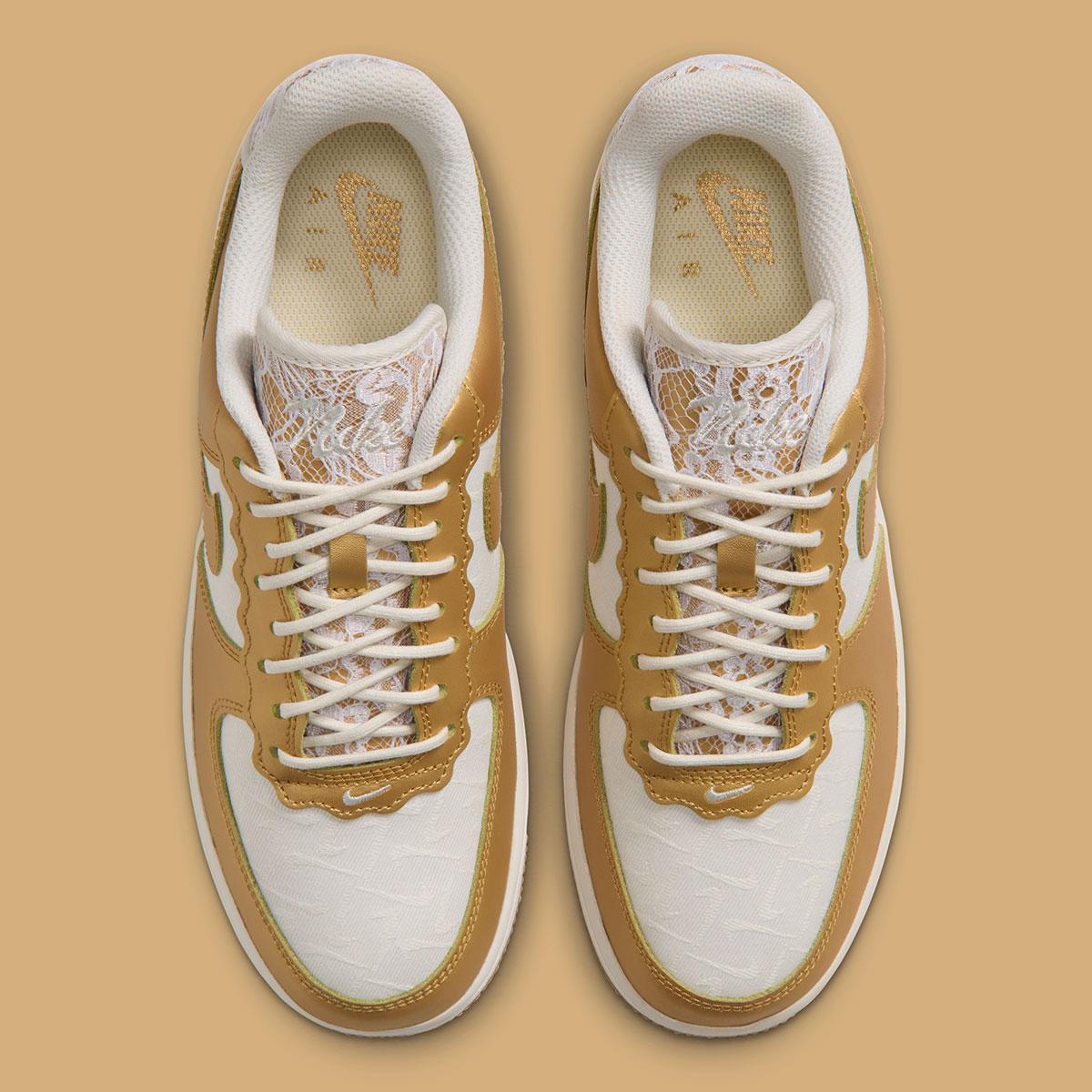 Nike Air Force 1 Low Lace Sail Metallic Gold Ix7038 121 6