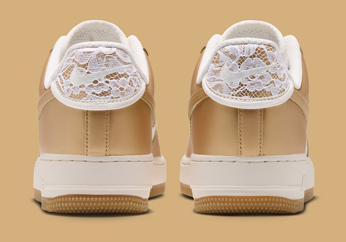 Nike Air Force 1 Low Lace Sail Metallic Gold Ix7038 121 8