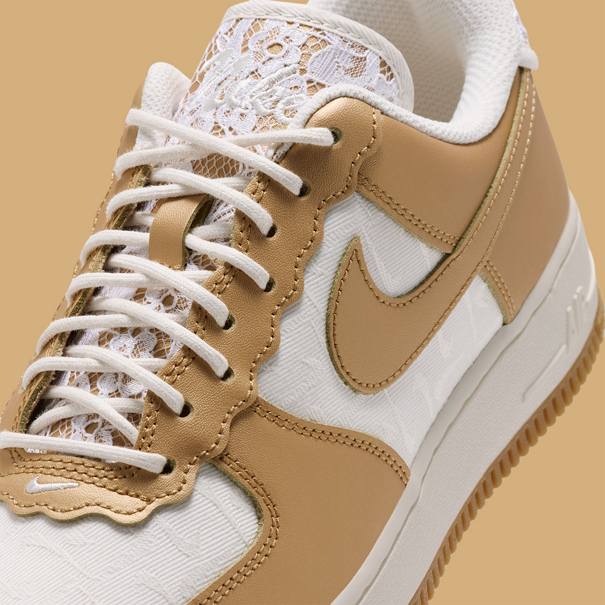Nike Air Force 1 Low Lace Sail Metallic Gold Ix7038 121 9
