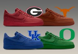 Kentucky, Oregon, Texas, and Georgia Line Up On The Nike Air Force 1 “NCAA” Pack