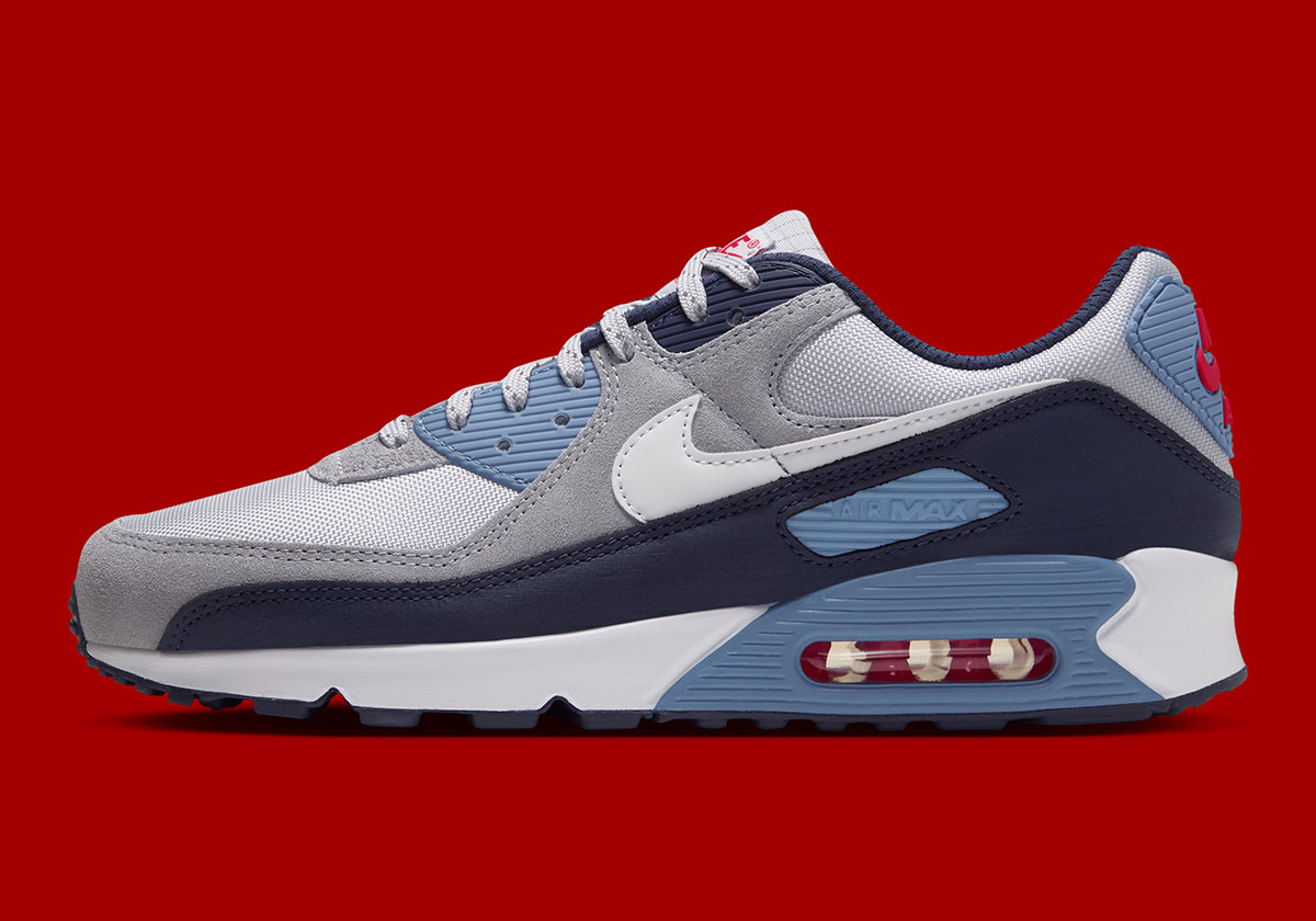 Nike Air Max 90 Geyser Grey Thunder Blue Hq3817 094 2