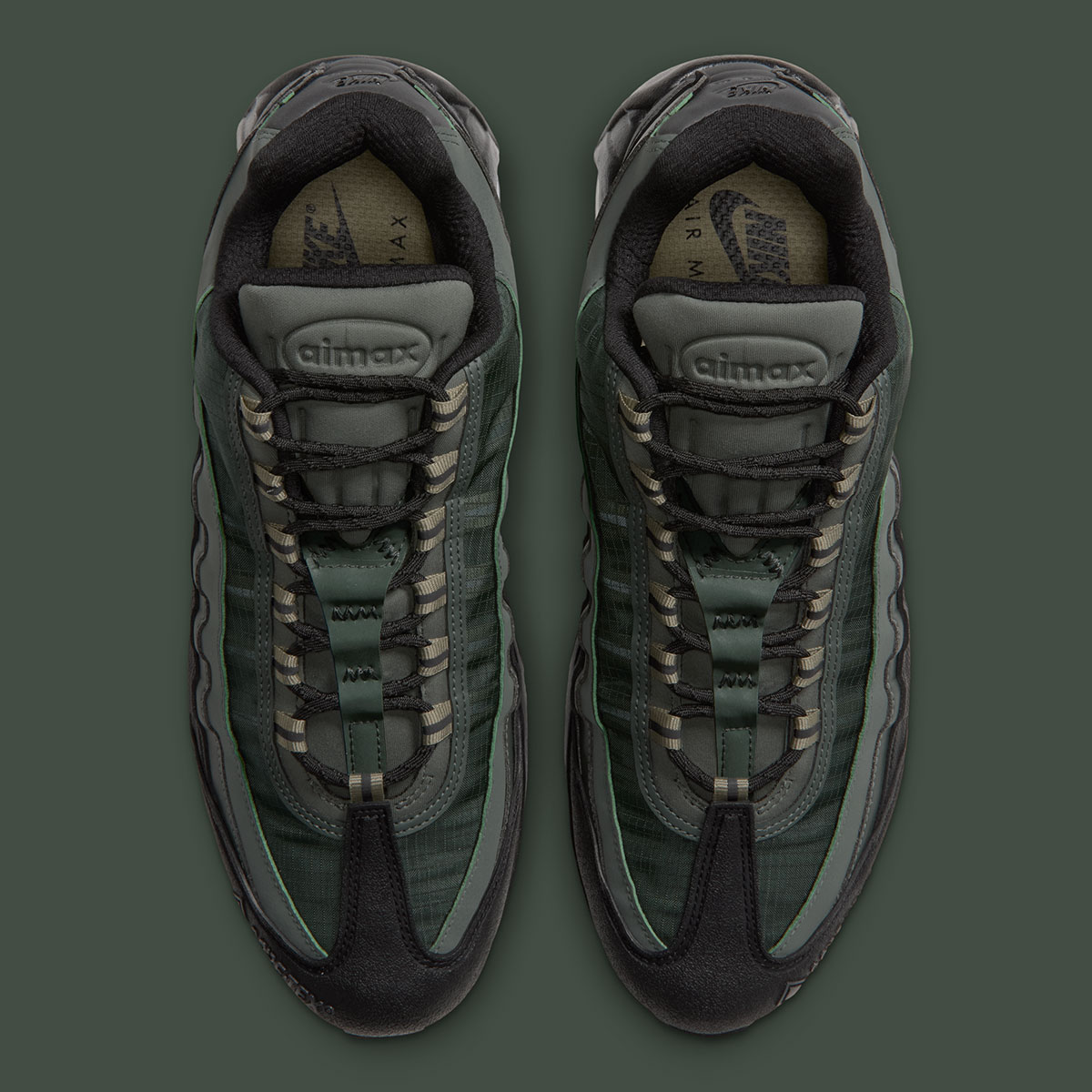Nike Air Max 95 Gore Tex Camo Green Black Metallic Dark Grey Io1877 300 5