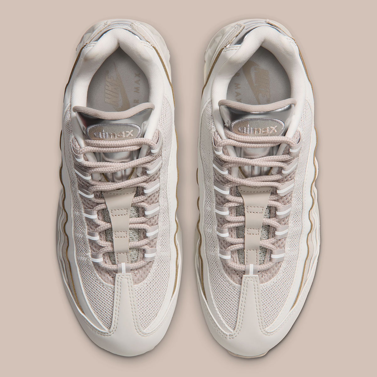 Nike Air Max 95 Light Bone Cream Ii Sail Metallic Silver Iv3305 001 4
