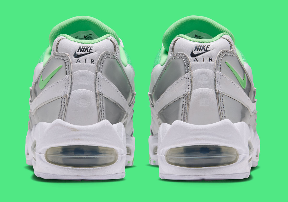 Nike Air Max 95 White Black Metallic Silver Illusion Green Ir5591 100 7