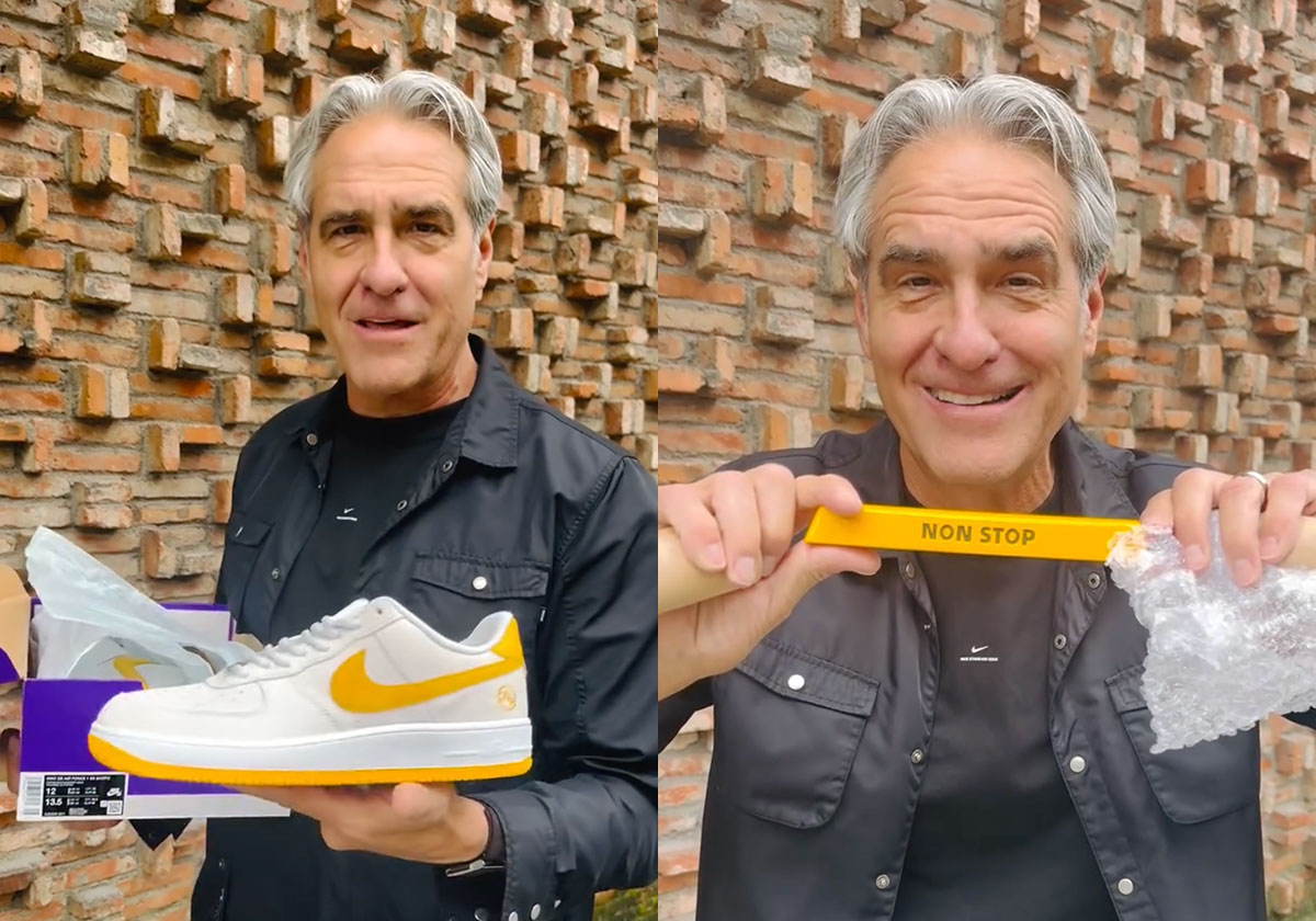 Nike CEO Elliot Hill Unboxes A Nike SB Air Force 1 Collab