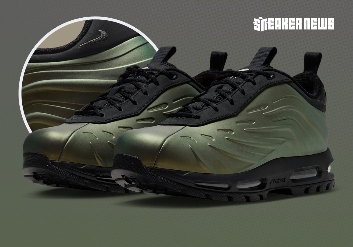 Official Images Of The Nike Goadome Low Foamposite “Metallic Gold”