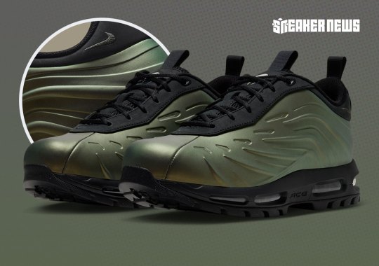 Official Images Of The Nike Goadome Low Foamposite “Metallic Gold”