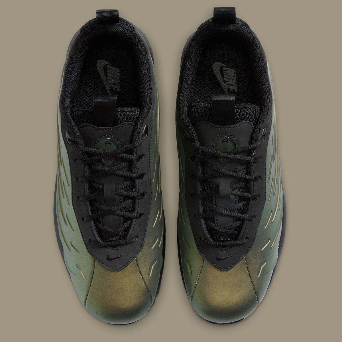 Nike Goadome Low Foamposite Low Metallic Gold Black Cargo Khaki Iv7693 700 5