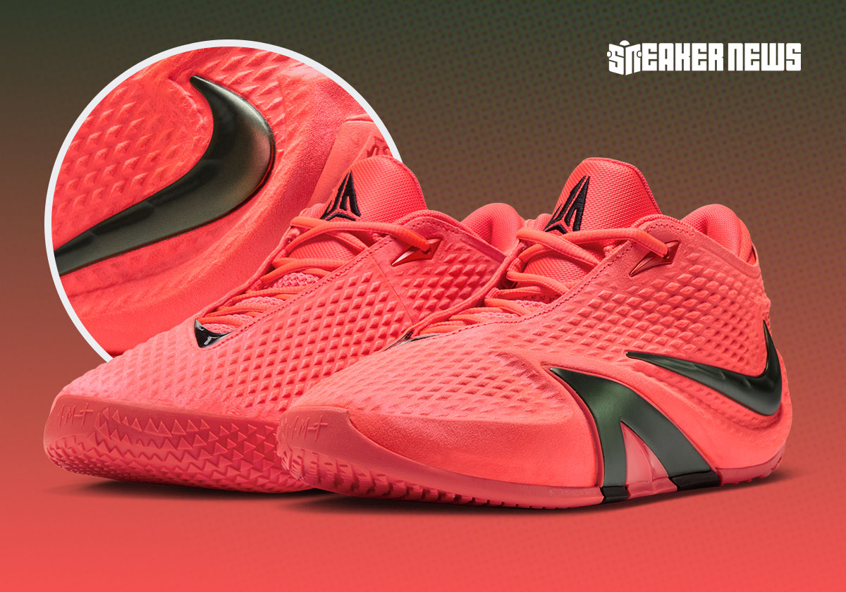 The Nike Ja 4 Explores Metallics In “Code Red”