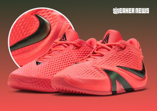The Nike Ja 4 Explores Metallics In "Code Red"