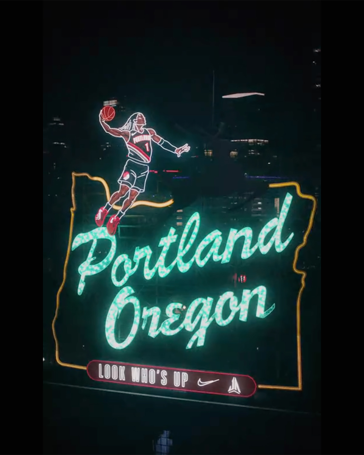 Nike Ja Morant Portland Oregon Sign