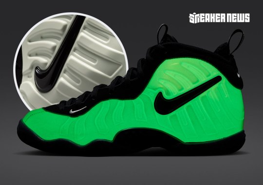 Nike's "Glow In The Dark" Foams Are Releasing In Little Posite Sizes