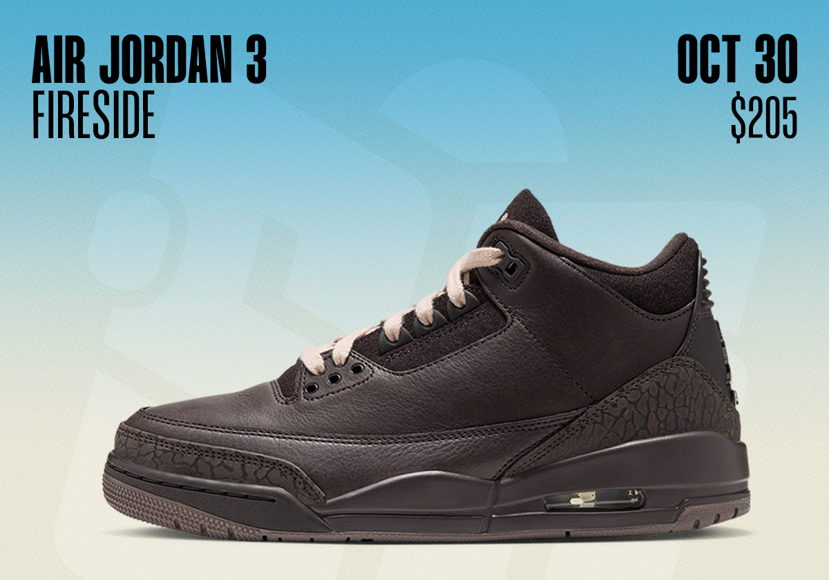 Sneaker Releases October 25 31 2026 Air Jordan 3 Fireside