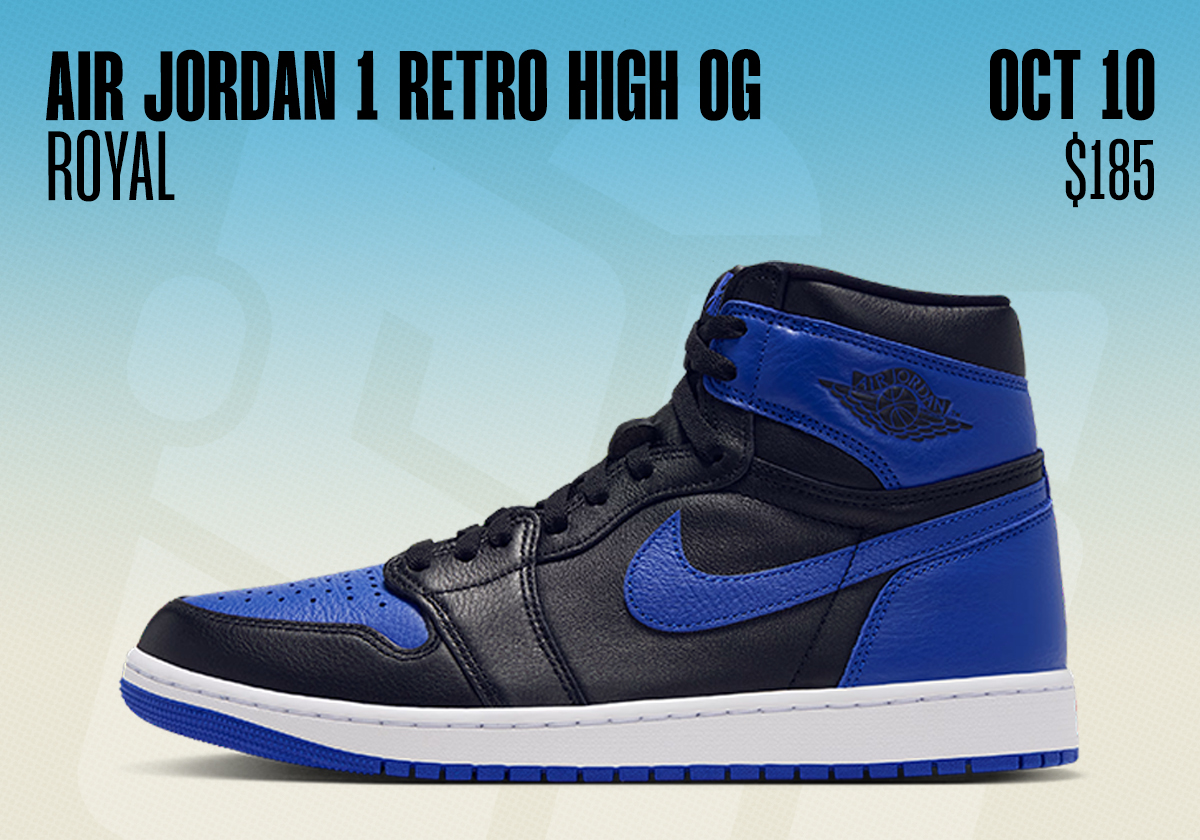 Sneaker Releases October 4 October 10 2026 Air Jordan 1 Royal