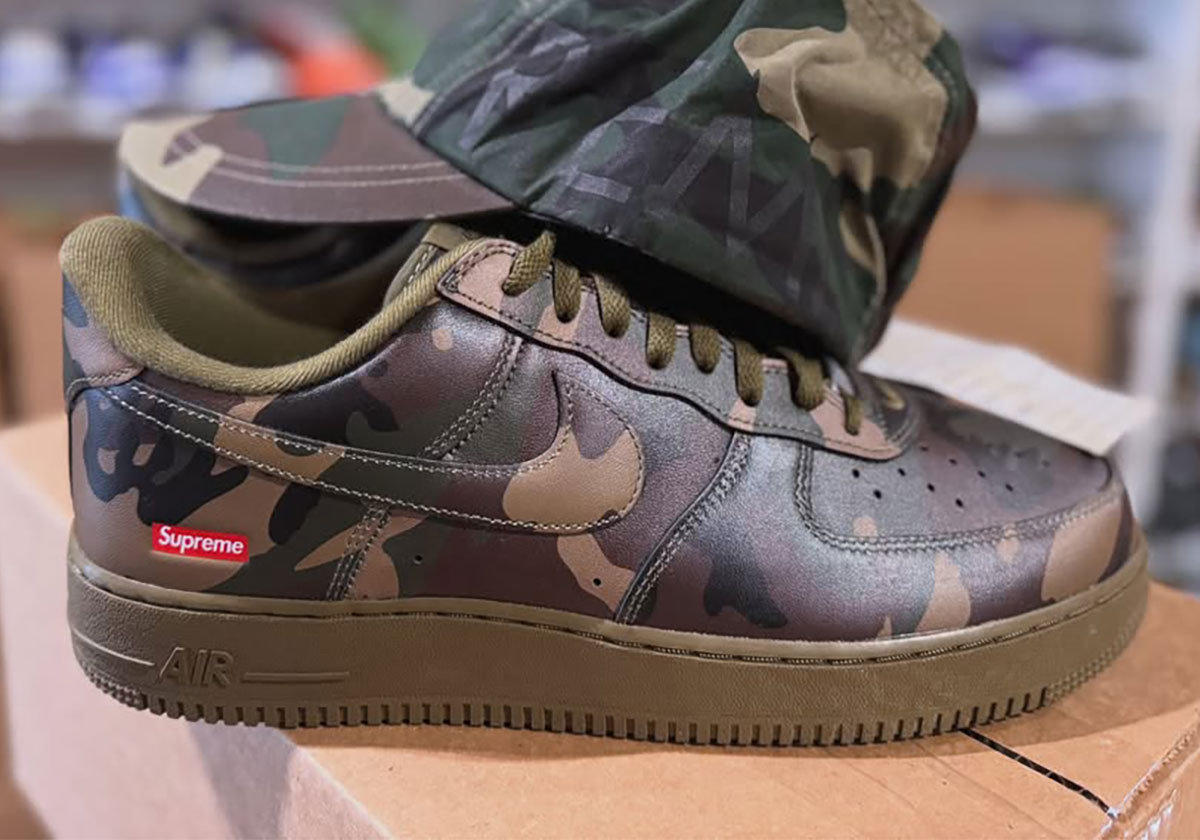 Supreme x Nike Air Force 1 Low "Olive Camo" Releasing FW26