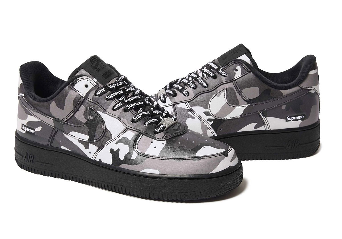 Supreme Nike Air Force 1 Snow Camo Fw26