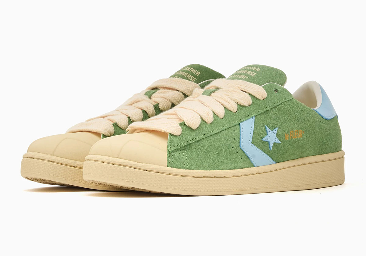 Tyler The Creator Golf Le Fleur Converse Pro Leather Green A25132c 4