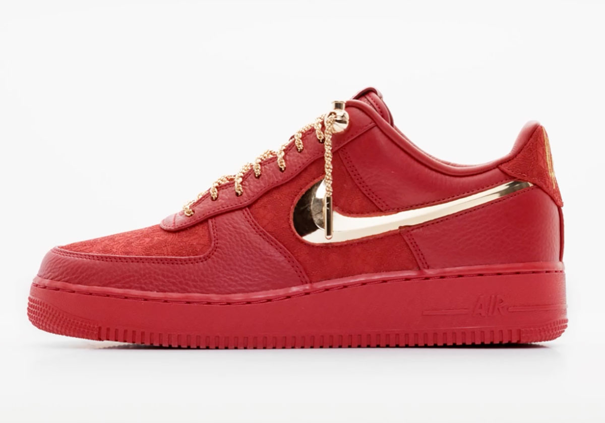 Victor Solomon Nike Air Force 1 Low Gym Red Metallic Gold Ir2076 600 2