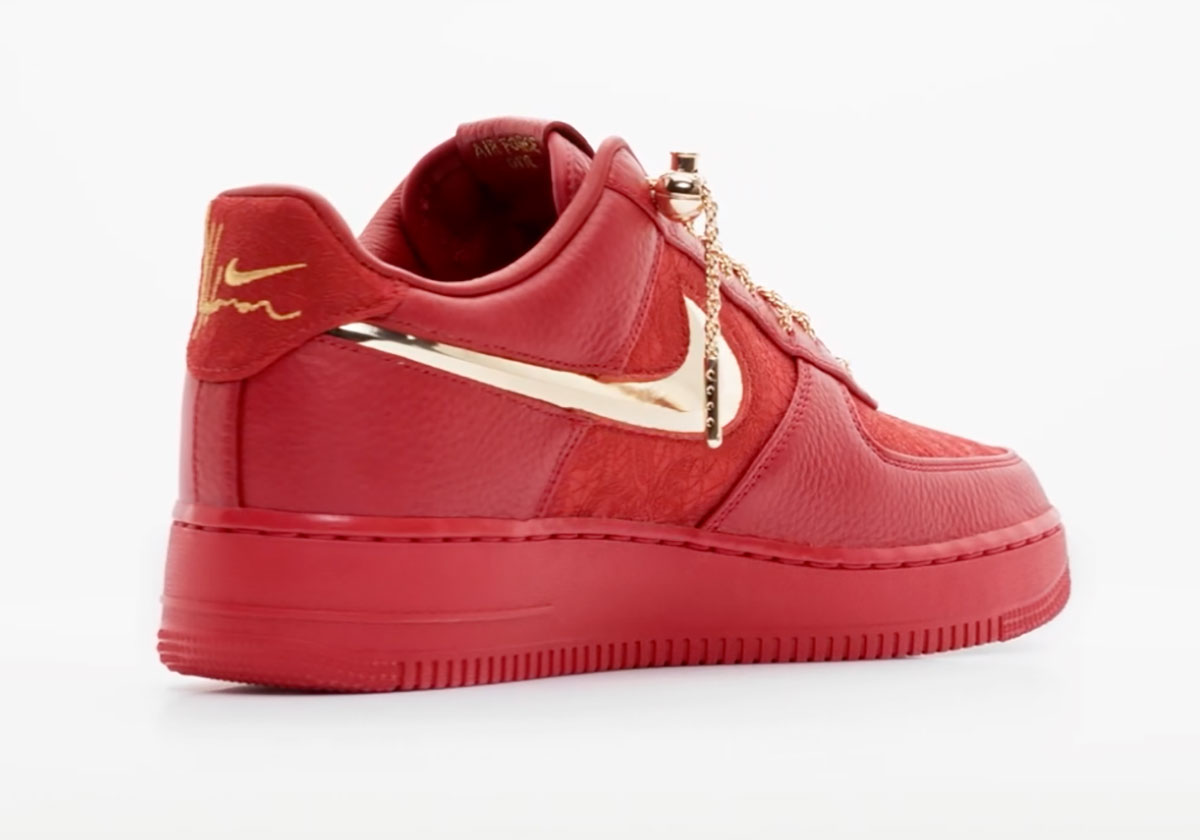 Victor Solomon Nike Air Force 1 Low Gym Red Metallic Gold Ir2076 600 4