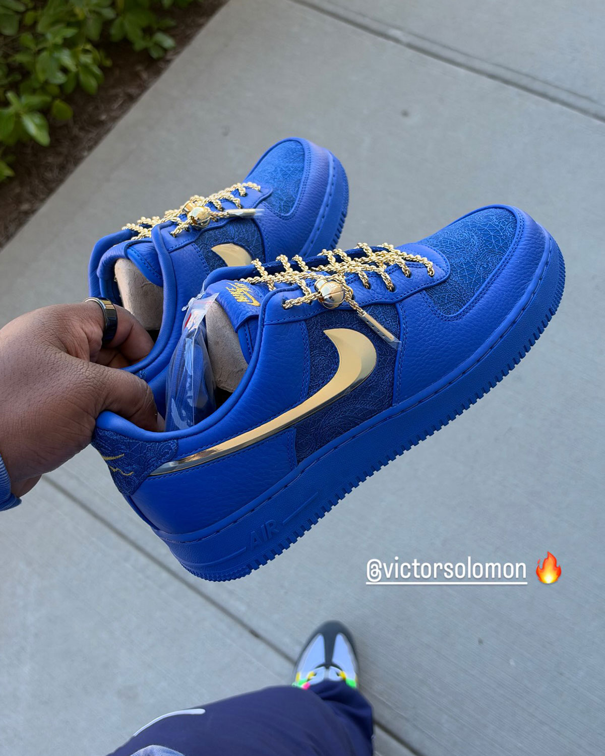 Victor Solomon Nike Air Force 1 Trophies Varsity Royal Ir2076 400